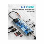 Baseus 8-in-1 USB C Hub Docking Station By Hubs/Cables