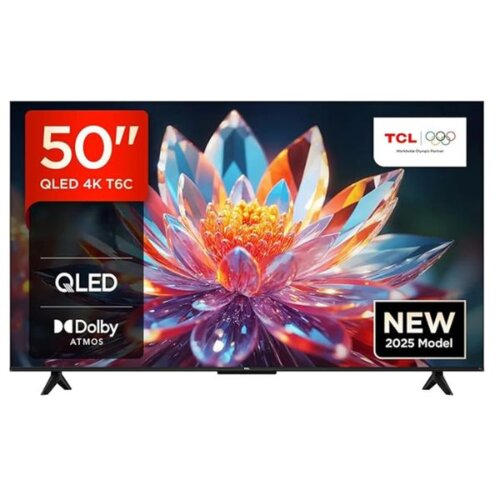 TCL 50 Inch QLED 4K Smart TV – T6C Series, Model 50T6C