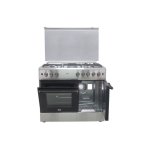 Mika Standing Cooker, 90cm X 60cm, 4 + 1, Electric Oven, With A Gas Compartment, Half Inox - MST90PU41HI/GCW By Mika