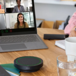 Jabra Speak2 55 Wireless Bluetooth Speakerphone - Professional Portable Speakerphone With Full Duplex Audio, Travel Pouch Included By Jabra