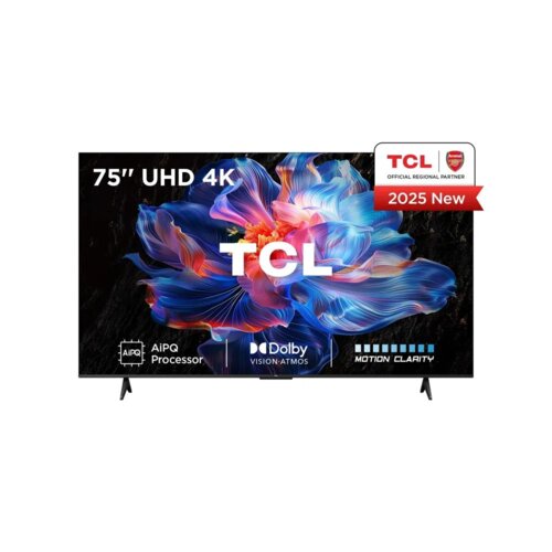 TCL 75 Inch QLED 4K Smart TV With Dolby Atmos And Google TV – 75T6D (2026 Model)