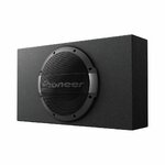 PIONEER TS-WX1010LA 10" Shallow Mount Sealed Enclosure With Built-in Amplifier By Woofers(carseat, Mount)