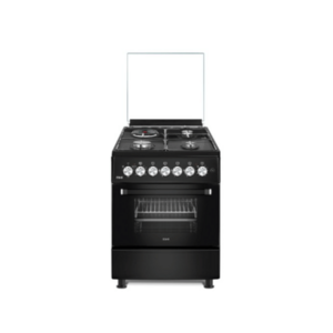 MIKA MST58U31E3BLEM Standing Cooker: 58cm X 58cm, 3 Gas Burners + 1 Electric Rapid Hot Plate photo