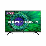 Smart TV 43 Inch HD LED Semp Roku 43R5500 3 HDMI 1 USB Wi-Fi By Other