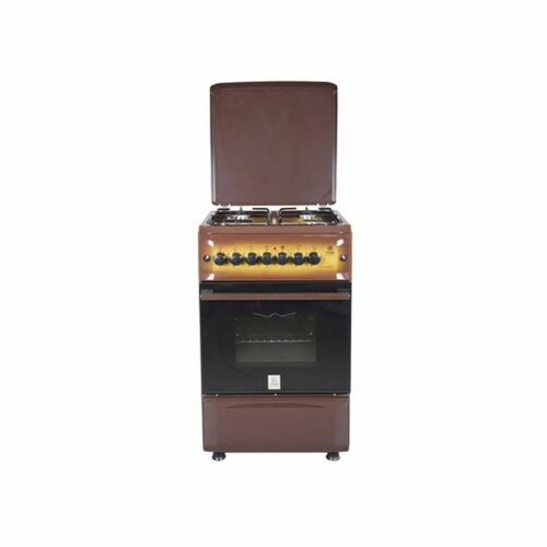 MIKA Standing Cooker, 50cm X 55cm, 4GB, Gas Oven, Light Brown TDF  MST55PIAGDB/SD