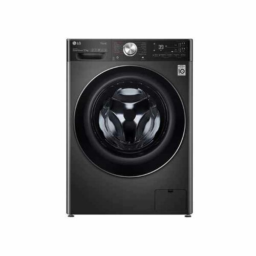 LG F4V9BWP2EE Front Load Washing Machine, 12KG - Black By LG