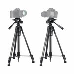 GOSMART TR662AN Portable Aluminum Professional 3-Way Pan/Tilt Head Tripod With Bag, For DSLR And Camcorder Camera By Other