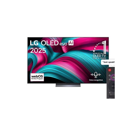 LG OLED77C56LA – 77 Inch 4K OLED Smart TV With AI α9 Gen8 By LG