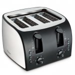 Ramtons  4 SLICE POP UP TOASTER STAINLESS STEEL- RM/195 By Ramtons