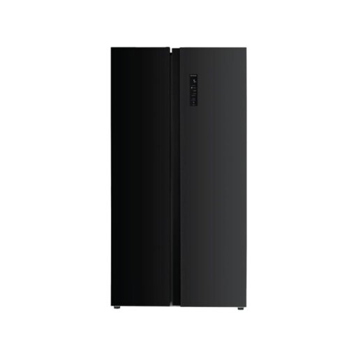 MIKA 529L Side By Side No Frost Black Glass Fridge MRNF2D529GBV