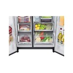 LG GC-X257CQES 635L InstaView Fridge, UVnano, Matte Black, Inverter Linear Compressor By LG