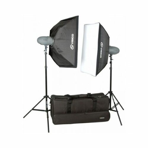 Visico Studio Flash VL 300 PLUS Softbox Kit By Visico