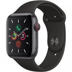 Apple Watch Series 5 (GPS + Cell, 44mm, Space Gray Aluminum, Black Sport Band) By Apple