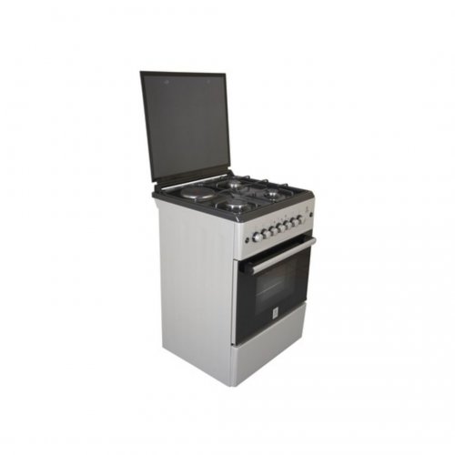 MIKA Standing Cooker, 58cm X 58cm, 3 + 1, Electric Oven, Silver  MST60PU31SL/SD