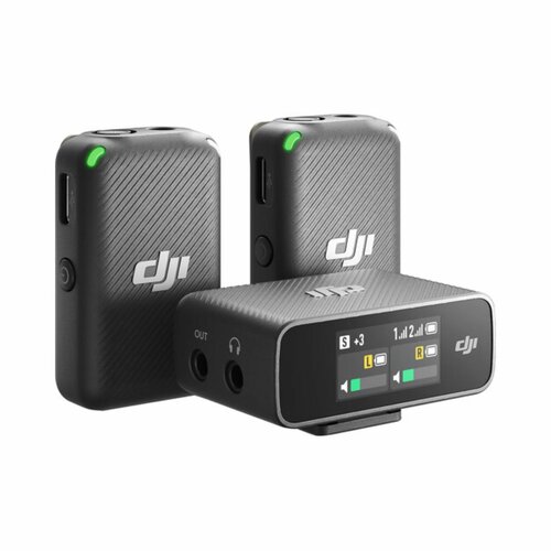 DJI Mic 2-Person Compact Digital Wireless Microphone System/Recorder For Camera & Smartphone (2.4 GHz)