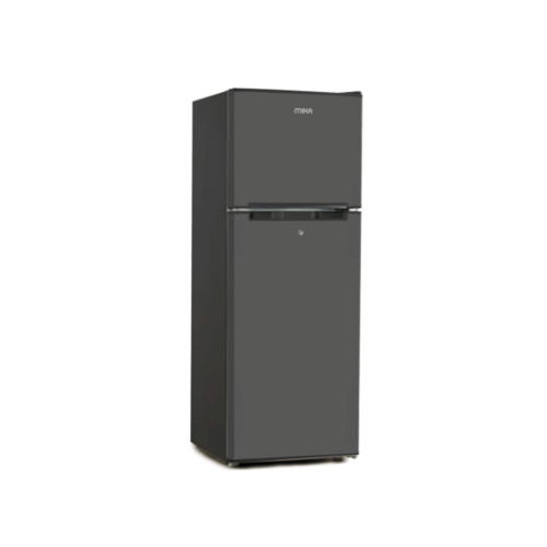 MIKA MRDCD138DS Fridge: 138L, 2 Door Top Mount Freezer, Defrost, Dark Silver By Mika