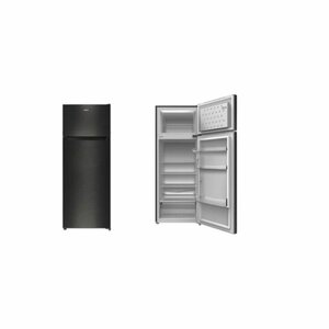 MIKA Refrigerator, 211L, Direct Cool, Double Door, Dark Matt SS MRDCD211XDM photo