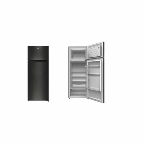 MIKA Refrigerator, 211L, Direct Cool, Double Door, Dark Matt SS MRDCD211XDM