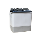 MIKA Washing Machine, Semi-Automatic Top Load, Twin Tub, 10Kg, White & Grey - 	MWSTT2210 By Mika