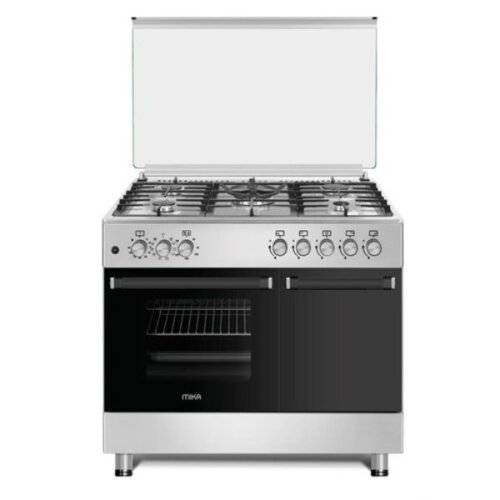 MIKA Cooker MST9041WEG10PB 90cm Gas Plus Electric Oven By Mika