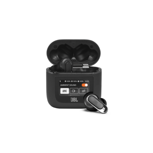 JBL Tour Pro 2: True Adaptive Noise Cancelling, 40-Hour Playtime (Black, Champagne)