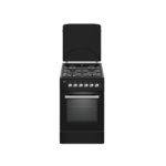 MIKA MST5060U13EBL Standing Cooker: 4 Gas Burners, Gas Oven, Full Black By Mika