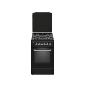 MIKA MST5060U13EBL Standing Cooker: 4 Gas Burners, Gas Oven, Full Black photo