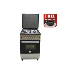MIKA Standing Cooker, 58cm X 58cm, All Gas, Gas Oven, Silver MST60PIAGSL/EM photo