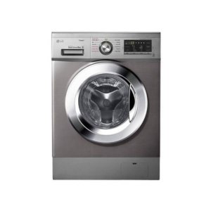 LG FH4G6VDYG6 Front Load Washing Machine, 9KG - Silver photo