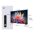 TCL 55 Inch QLED 4K Google Smart TV 55T6C By TCL