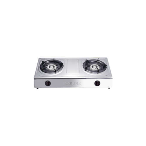 Rebune RE-4-044 Gas Stove: Stainless Steel, 2 Burner By Other