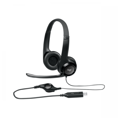 Logitech H340 USB COMPUTER HEADSET With Enhanced Digital Audio And In-Line Controls