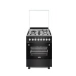 MIKA Standing Cooker 60cm X 60cm S.S Hob Matt Black MST6231E6BX By Mika