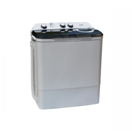 MIKA Washing Machine, Semi-Automatic Top Load, Twin Tub, 8Kg, White & Grey- MWSTT2208   By Mika