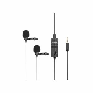 BOYA BY-M1DM Dual Omni-directional Lavalier Microphone photo