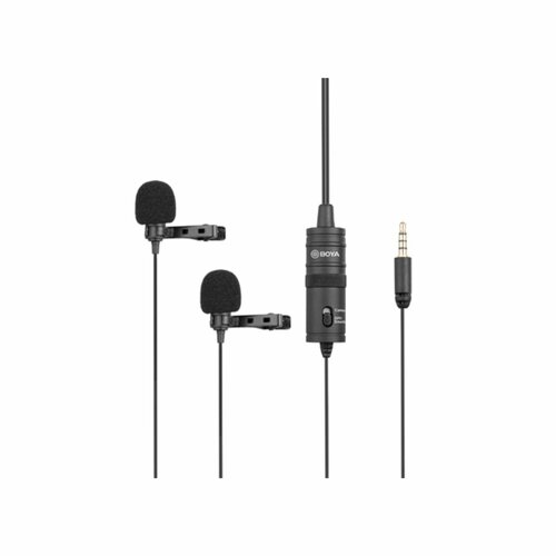 BOYA BY-M1DM Dual Omni-directional Lavalier Microphone