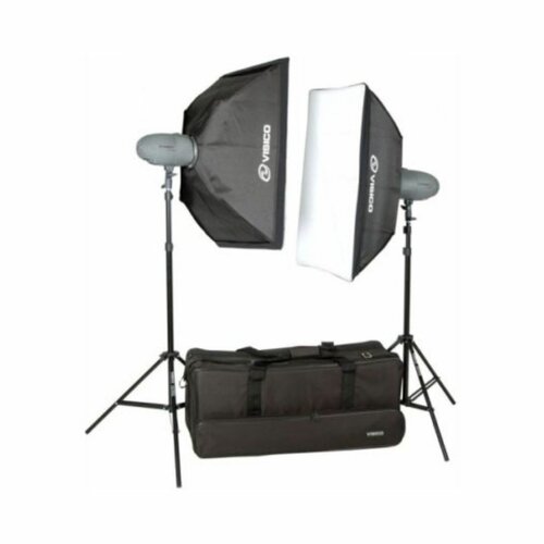 Visico Studio Flash VL 200 PLUS Softbox Kit By Visico