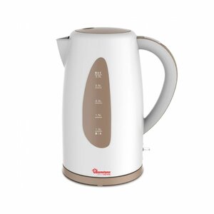 RAMTONS RM/591 CORDLESS ELECTRIC KETTLE 3 LITERS WHITE & BROWN photo