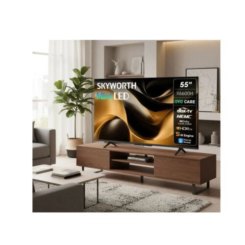 Skyworth 55 Inch QD-MiniLED Google Smart TV 55X6600H – 4K Ultra HD, Dolby Vision, Dolby Atmos