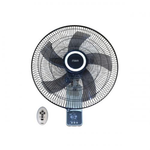 MIKA Smart Wall Fan18 Inch With Remote -  Grey & Black MFW183RGB