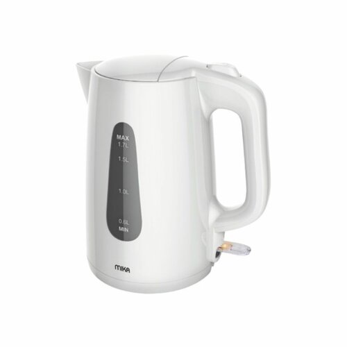 MIKA MKT1302 Kettle, 1.7L, Plastic, 360º Cordless, Cream White By Mika