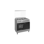 MIKA MST90PU42SLGC4 Standing Cooker: 4 Gas Pool Jet Burners + 2 RAPID Hot Plates, Auto Ignition By Mika