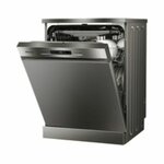 Hisense Dishwasher Free Standing 13 Place Setting With 8 Programs Silver – HS622E90G By Hisense