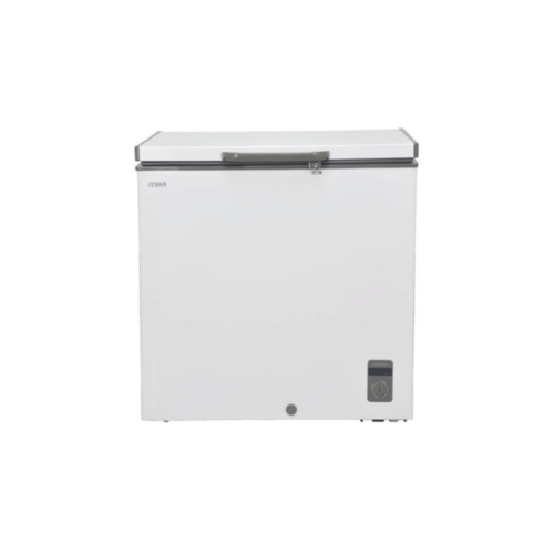 MIKA MCF197WWG Chest Freezer, 197L, White Inner, White Grey By Mika