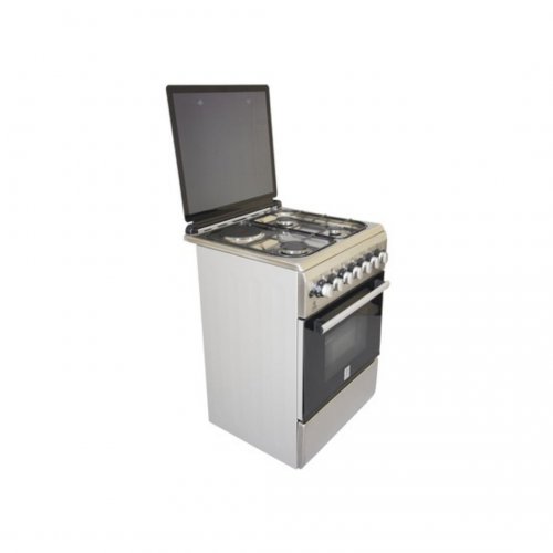 MIKA Standing Cooker, 60cm X 60cm, 3 + 1, Electric Oven, Half Inox MST6131HI/TR4