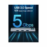 Baseus 8-in-1 USB C Hub Docking Station By Hubs/Cables