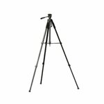 GOSMART TR682AN Portable Aluminum Professional 3-Way Pan/Tilt Head Tripod With Bag, For DSLR And Camcorder Camera, Black By Other