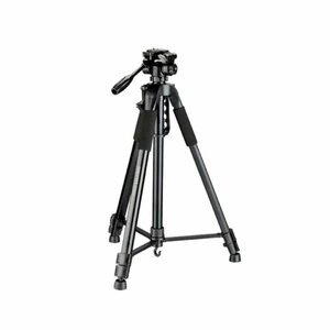 GOSMART TR682AN Portable Aluminum Professional 3-Way Pan/Tilt Head Tripod With Bag, For DSLR And Camcorder Camera, Black photo