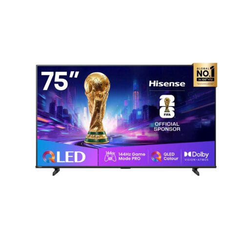Hisense 75 Inch 75Q7Q QLED 4K Smart TV – Quantum Dot, Dolby Vision, 144Hz By Hisense