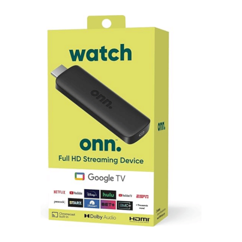 Onn. Google TV Full HD Streaming Device By TV Sticks